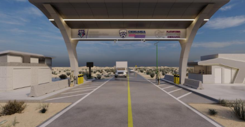 Construcción de caseta de seguridad